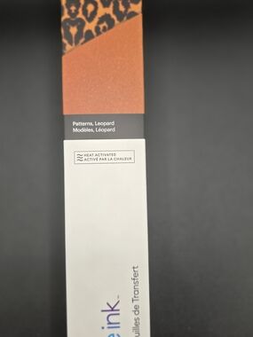 Cricut Leopard Pattern Heat-Activated Iron-On in Orange and Black